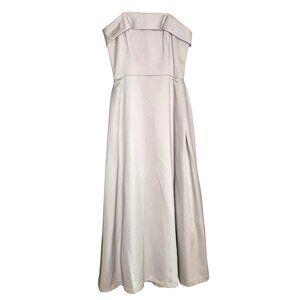 Vtg Alex Evenings Strapless Off Shoulder Gown With Pockets Hem M Needs Cleaning